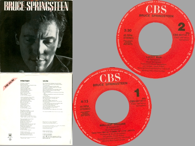 Bruce Springsteen - BRILLIANT DISGUISE / LUCKY MAN